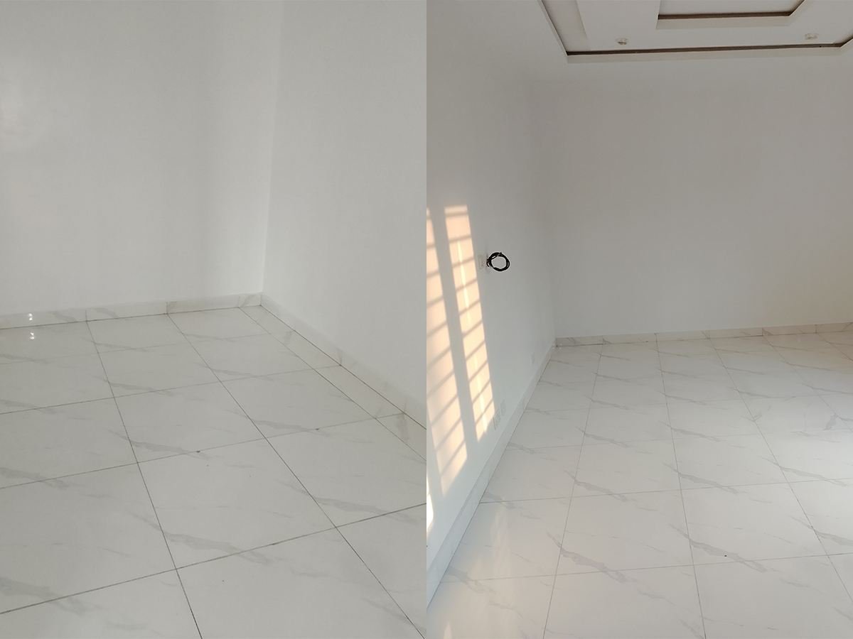 New-build room, cleared and polished — Sterling Cleaning, Abuja