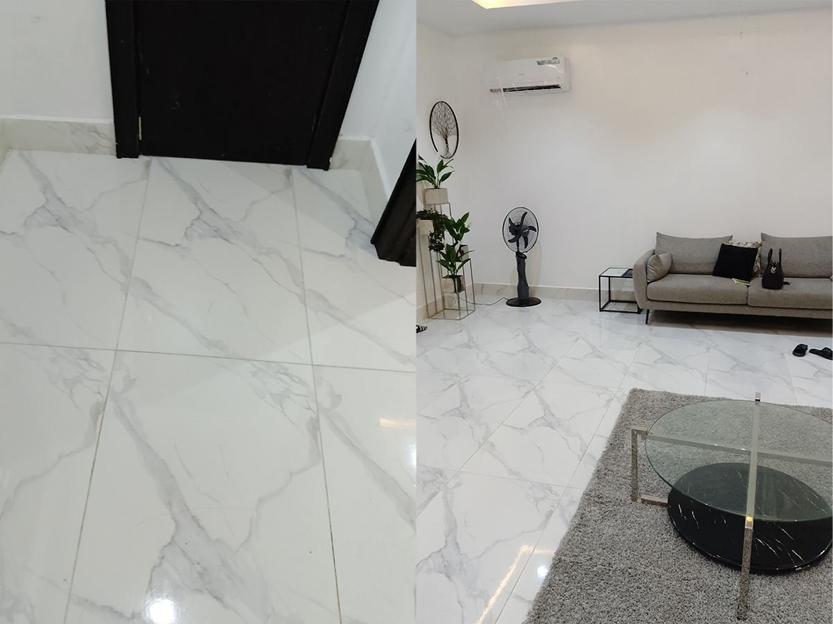 Living room, styled and spotless — Sterling Cleaning, Abuja
